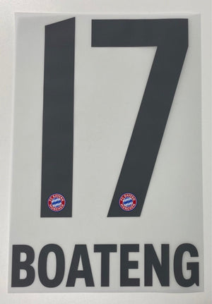 Original FC Bayern München Trikot - Flock 23cm - BOATENG 17 - sportiger.de