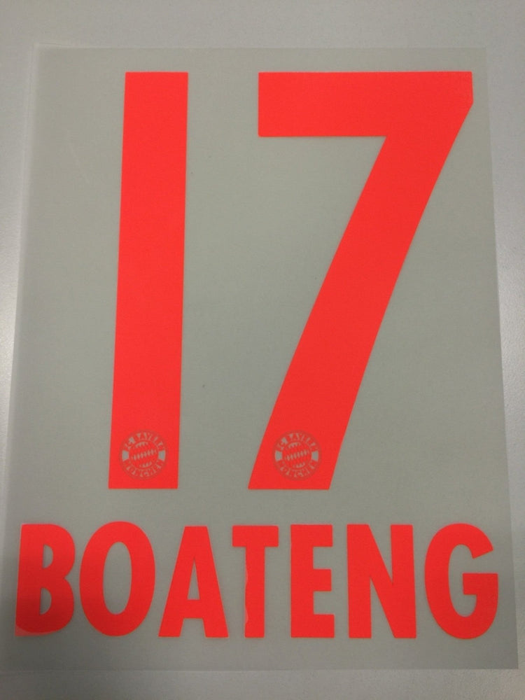 Original FC Bayern München Trikot - Flock 23cm - BOATENG 17 - sportiger.de