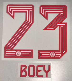 Original FC Bayern München Trikot - Flock 23cm - BOEY 23 - sportiger.de