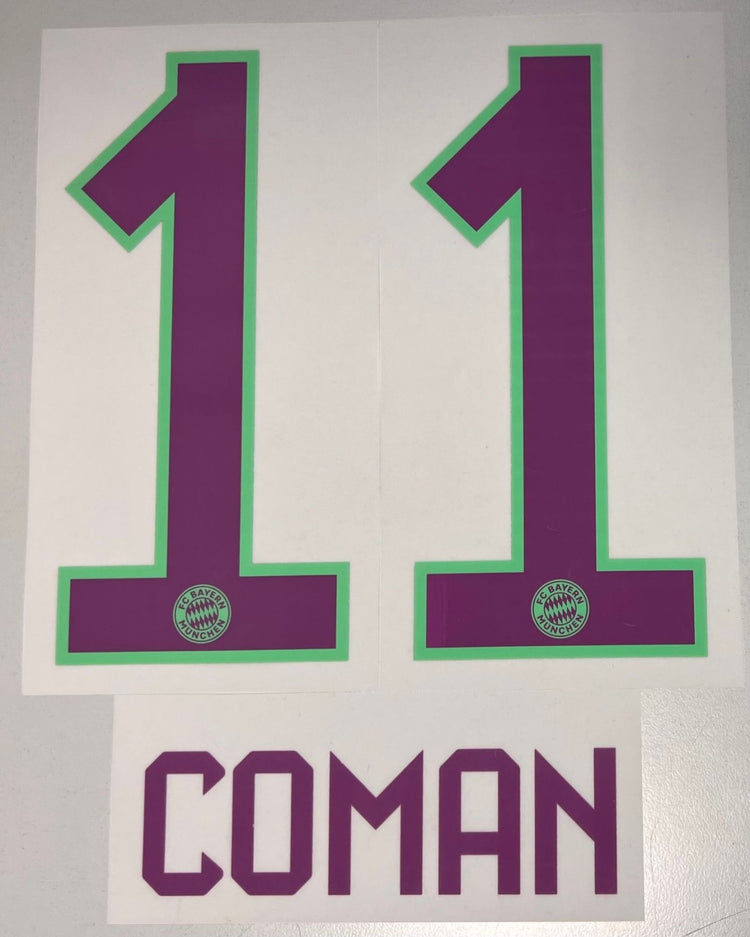 Original FC Bayern München Trikot - Flock 23cm - COMAN 11 - sportiger.de