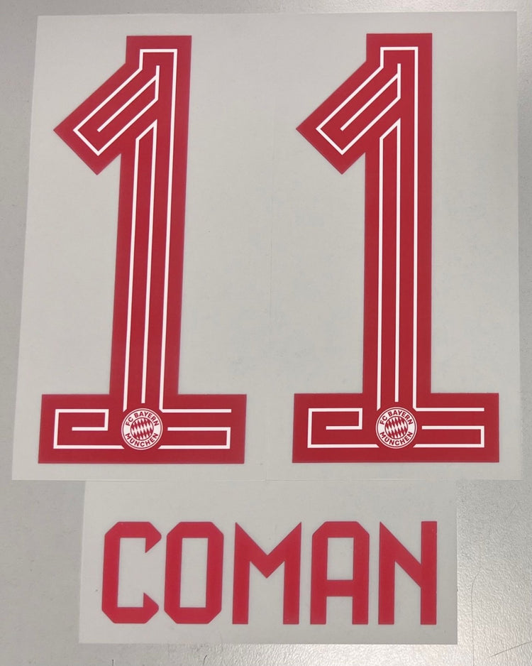 Original FC Bayern München Trikot - Flock 23cm - COMAN 11 - sportiger.de