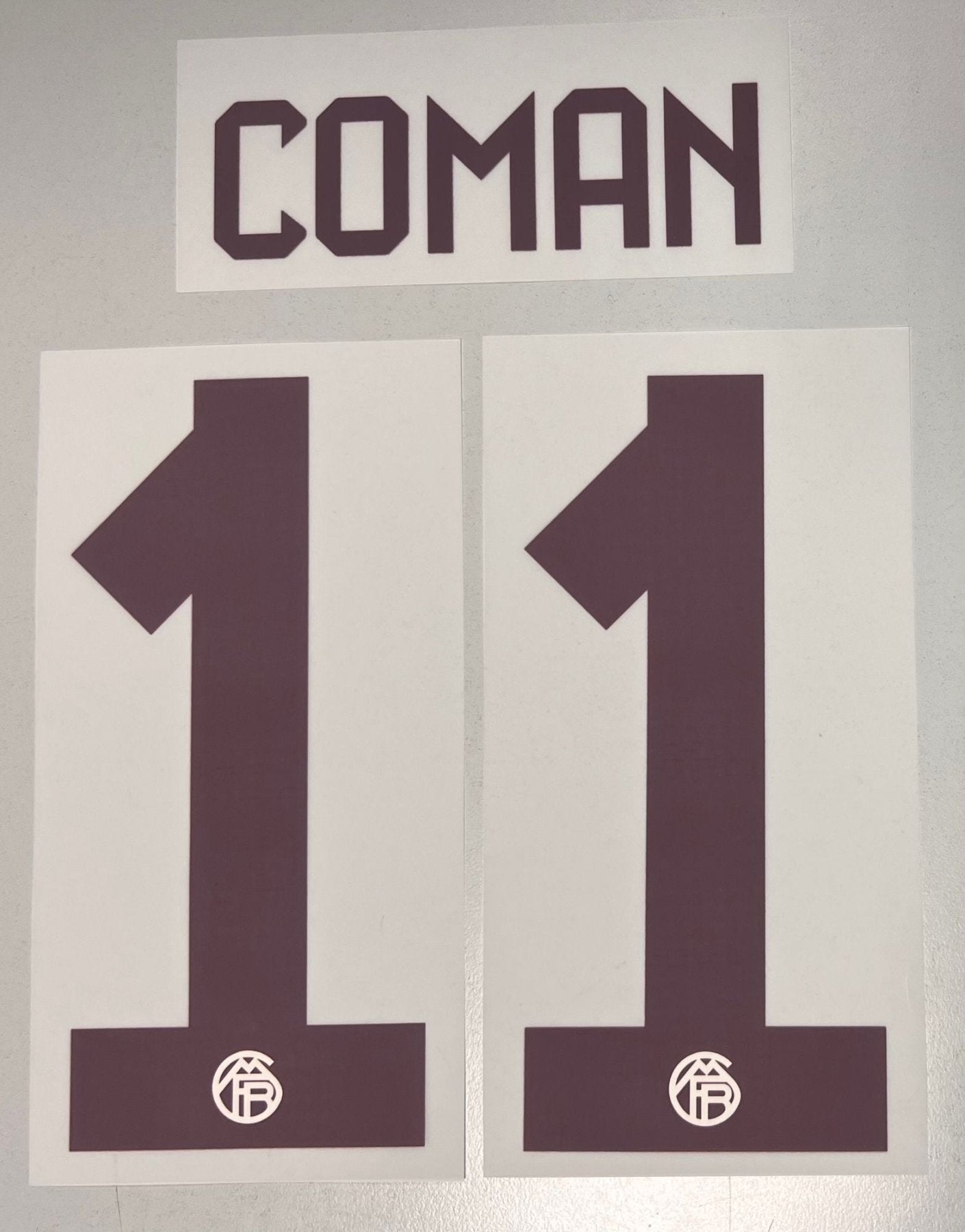 Original FC Bayern München Trikot - Flock 23cm - COMAN 11 - sportiger.de