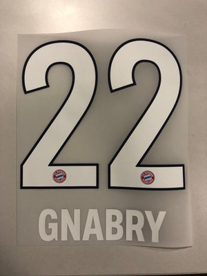 Original FC Bayern München Trikot - Flock 23cm - GNABRY 22 - sportiger.de