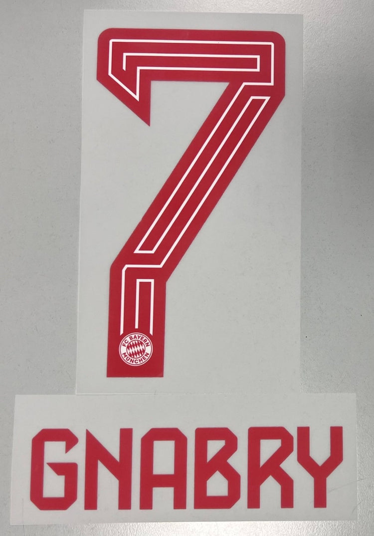 Original FC Bayern München Trikot - Flock 23cm - GNABRY 7 - sportiger.de