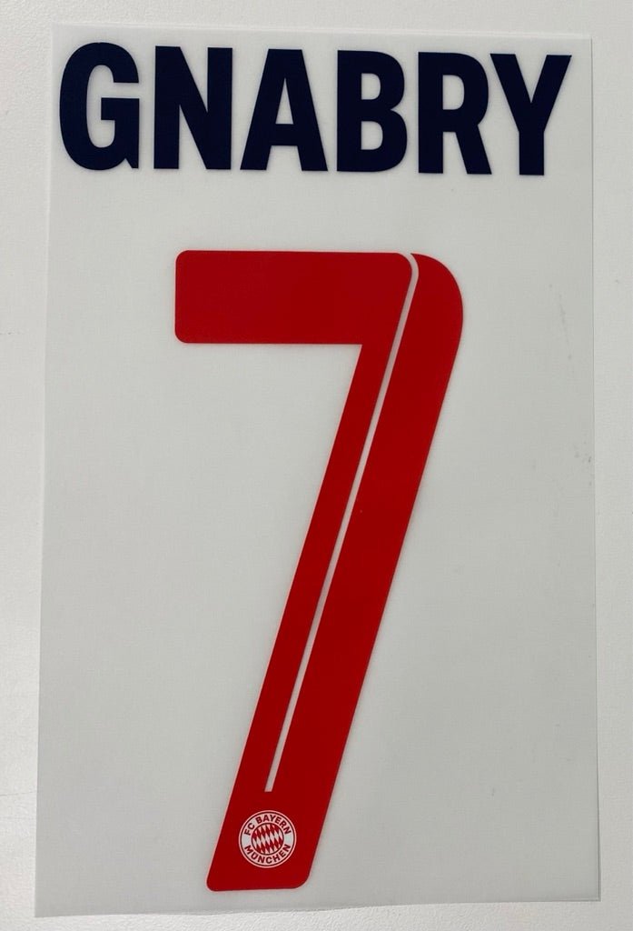 Original FC Bayern München Trikot - Flock 23cm - GNABRY 7 - sportiger.de