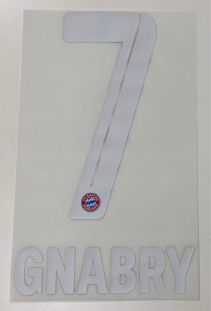 Original FC Bayern München Trikot - Flock 23cm - GNABRY 7 - sportiger.de