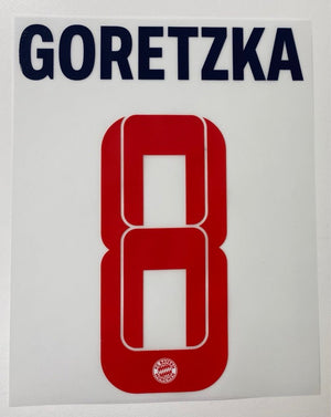 Original FC Bayern München Trikot - Flock 23cm - GORETZKA 8 - sportiger.de