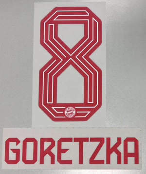 Original FC Bayern München Trikot - Flock 23cm - GORETZKA 8 - sportiger.de