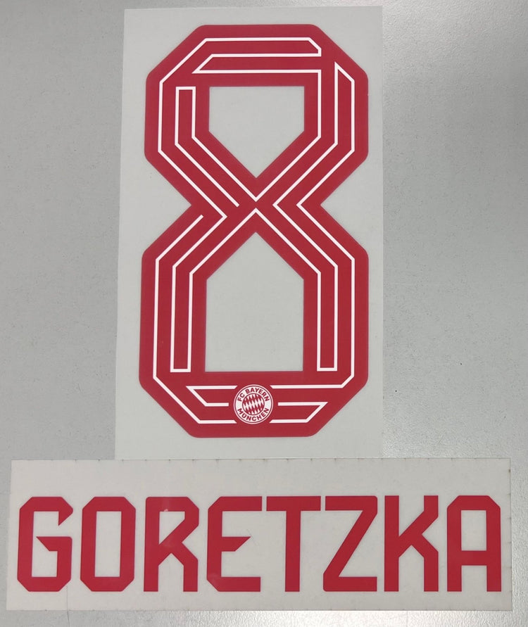 Original FC Bayern München Trikot - Flock 23cm - GORETZKA 8 - sportiger.de