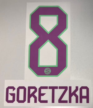 Original FC Bayern München Trikot - Flock 23cm - GORETZKA 8 - sportiger.de