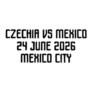 Original FMF MEXIKO Away Trikot Match Detail/Spielpaarung WM 2026 CZECHIA VS MEXICO 24 JUNE 2026 MEXICO CITY - sportiger.de