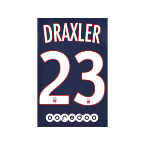 Original Paris Saint Germain Trikot - Flock 16cm - DRAXLER 23 - sportiger.de
