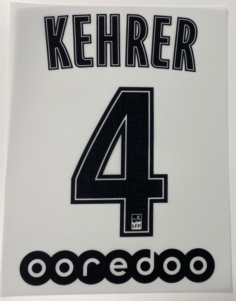 Original Paris Saint - Germain Trikot - Flock 20cm - KEHRER 4 - sportiger.de