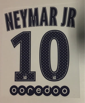 Original Paris Saint Germain Trikot - Flock 20cm - NEYMAR JR 10 - sportiger.de