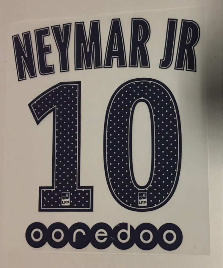 Original Paris Saint Germain Trikot - Flock 20cm - NEYMAR JR 10 - sportiger.de