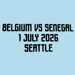 Original RBFA BELGIEN Away Trikot Match Detail/Spielpaarung WM 2026 BELGIUM VS SENEGAL 1 JULY SEATTLE - sportiger.de