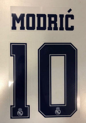 Original Real Madrid 3rd Trikot - Flock 25cm - MODRIC´ 10 - sportiger.de