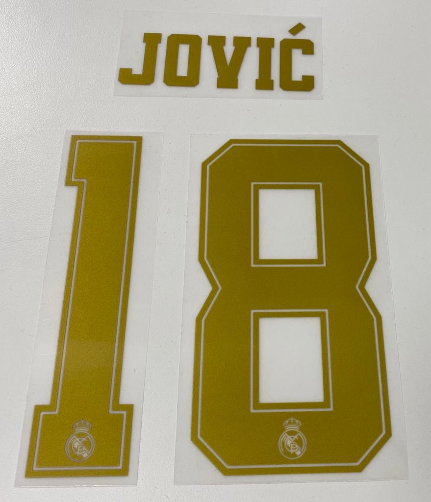 Original Real Madrid Trikot - Flock 16cm - JOVIC´ 18 - sportiger.de