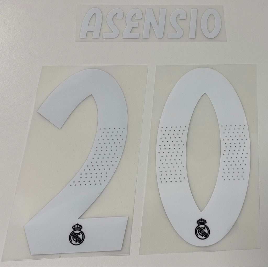 Original Real Madrid Trikot - Flock 17cm - ASENSIO 20 - sportiger.de