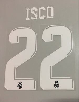 Original Real Madrid Trikot - Flock 17cm - ISCO 22 - sportiger.de