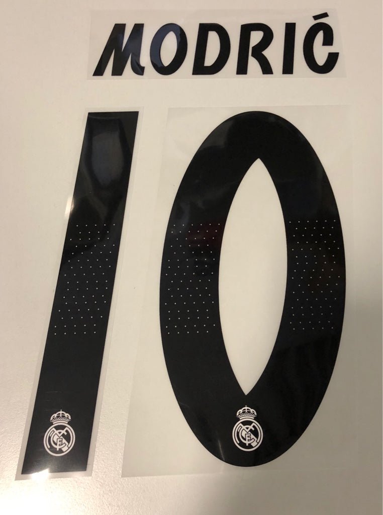 Original Real Madrid Trikot - Flock 17cm - MODRIC´ 10 - sportiger.de