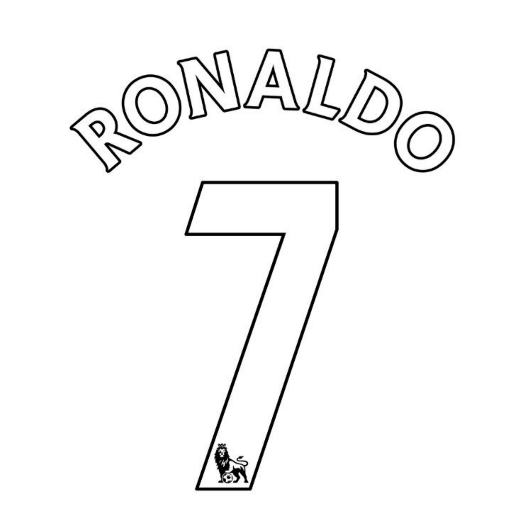 Original Retro Trikot - Flock PREMIER LEAGUE 07 / 09 - #7 RONALDO - sportiger.de