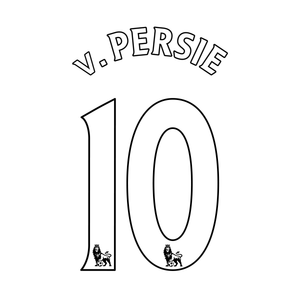Original Retro Trikot - Flock PREMIER LEAGUE 10 / 12 - #10 v. PERSIE - sportiger.de
