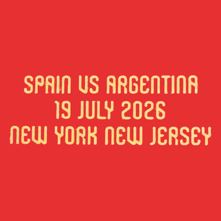 Original RFEF SPANIEN Home Trikot Match Detail/Spielpaarung WM 2026 SPAIN VS ARGENTINA 19 JULY 2026 NEW YORK NEW JERSEY (FINAL) - sportiger.de