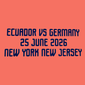 Original Torwart Away Trikot Match Detail/Spielpaarung WM 2026 ECUADOR VS GERMANY 25 JUNE 2026 NEW YORK NEW JERSEY - sportiger.de