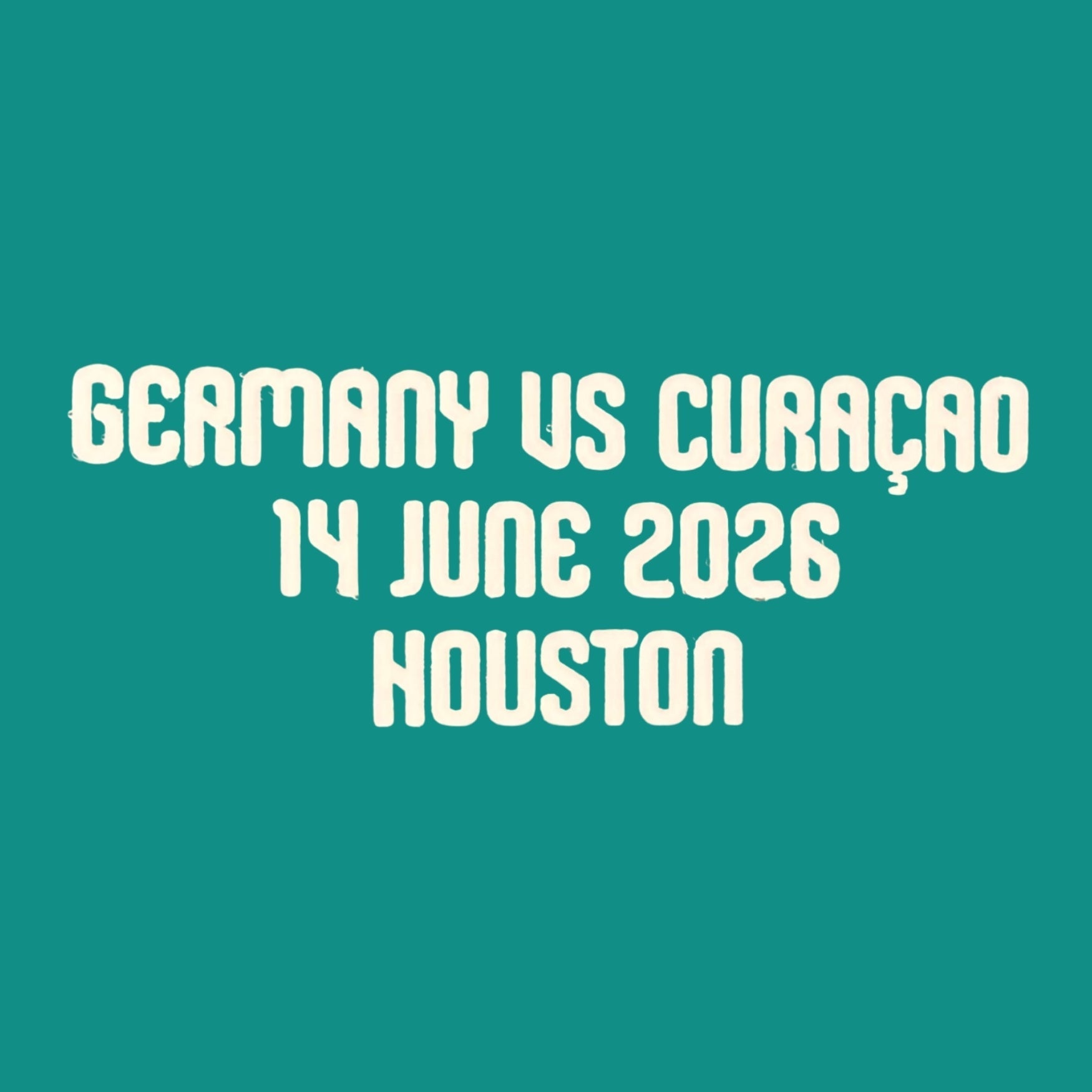 Original Torwart Home Trikot Match Detail/Spielpaarung WM 2026 GERMANY VS CURAÇAO 14 JUNE 2026 HOUSTON - sportiger.de