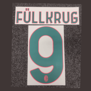 Original Trikot - Flock ACM AC MAILAND 3rd 25 / 26 - 9 FÜLLKRUG - sportiger.de