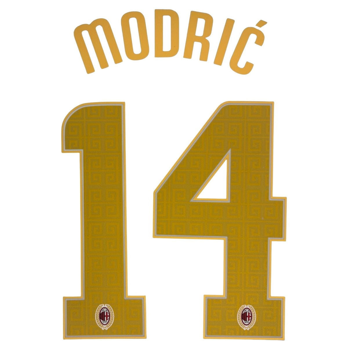 Maillot original - Flock ACM AC MAILAND Extérieur 26 / 27 - #14 MODRIĆ (Style Ligue Europa) - sportiger.de