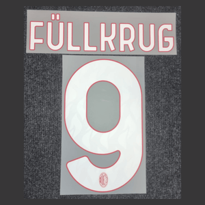 Original Trikot - Flock ACM AC MAILAND Home 25 / 26 - 9 FÜLLKRUG - sportiger.de