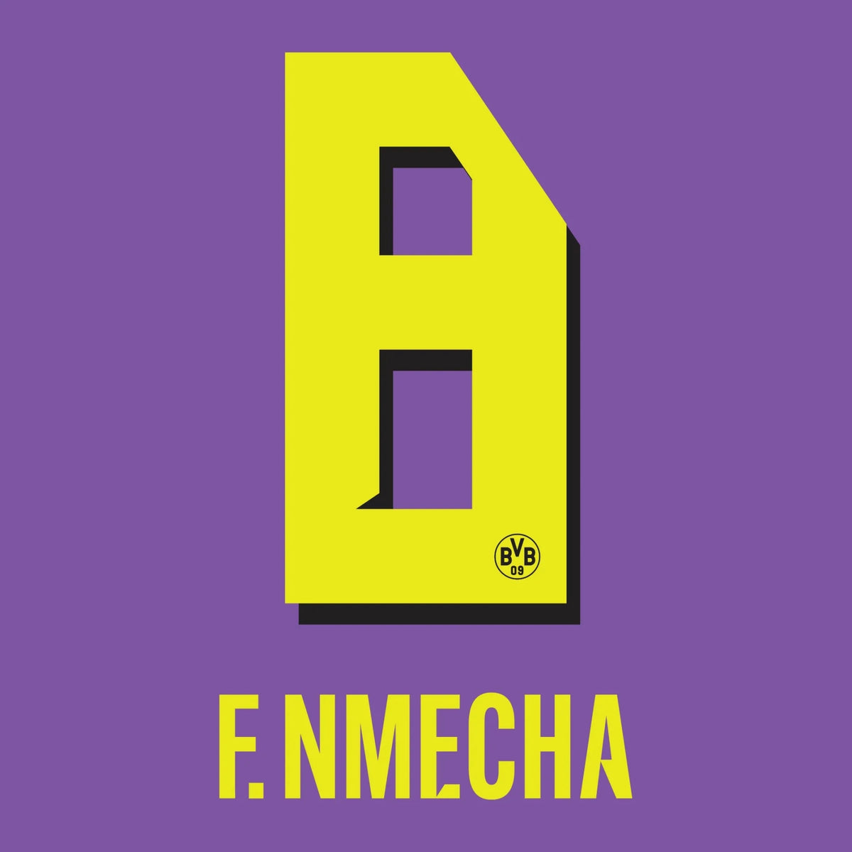 Original Jersey - Flock BVB BORUSSIA DORTMUND 3rd 26 / 27 - #8 F. NMECHA - sportiger.de
