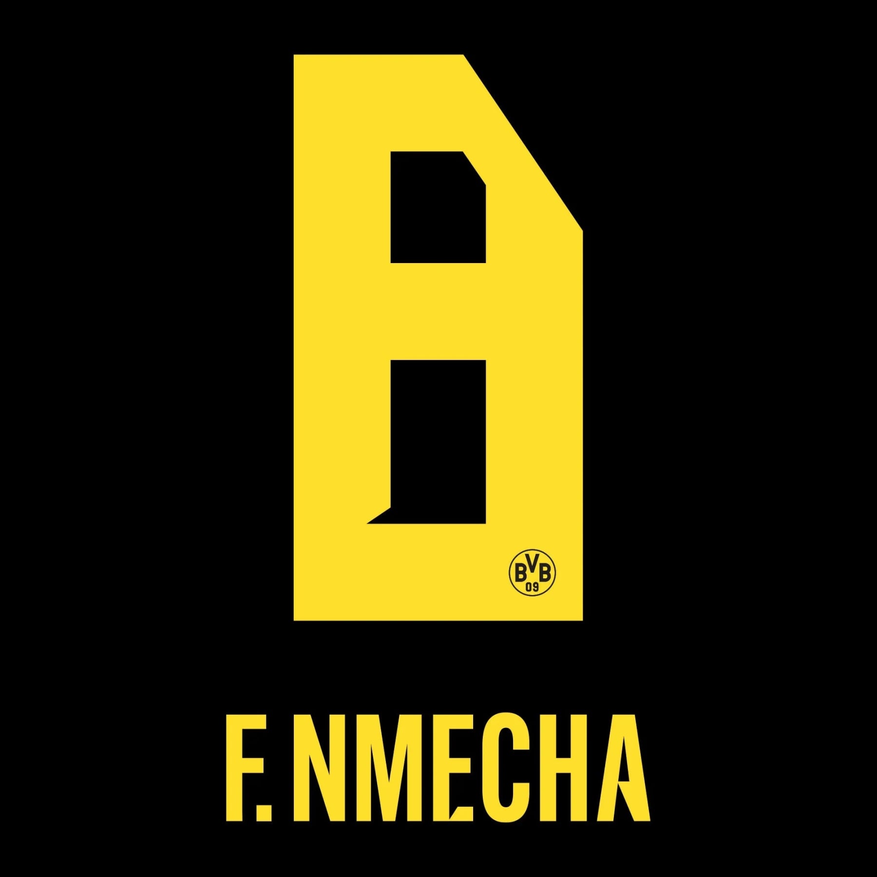 Original Trikot - Flock BVB BORUSSIA DORTMUND Away 26 / 27 - #8 F. NMECHA - sportiger.de