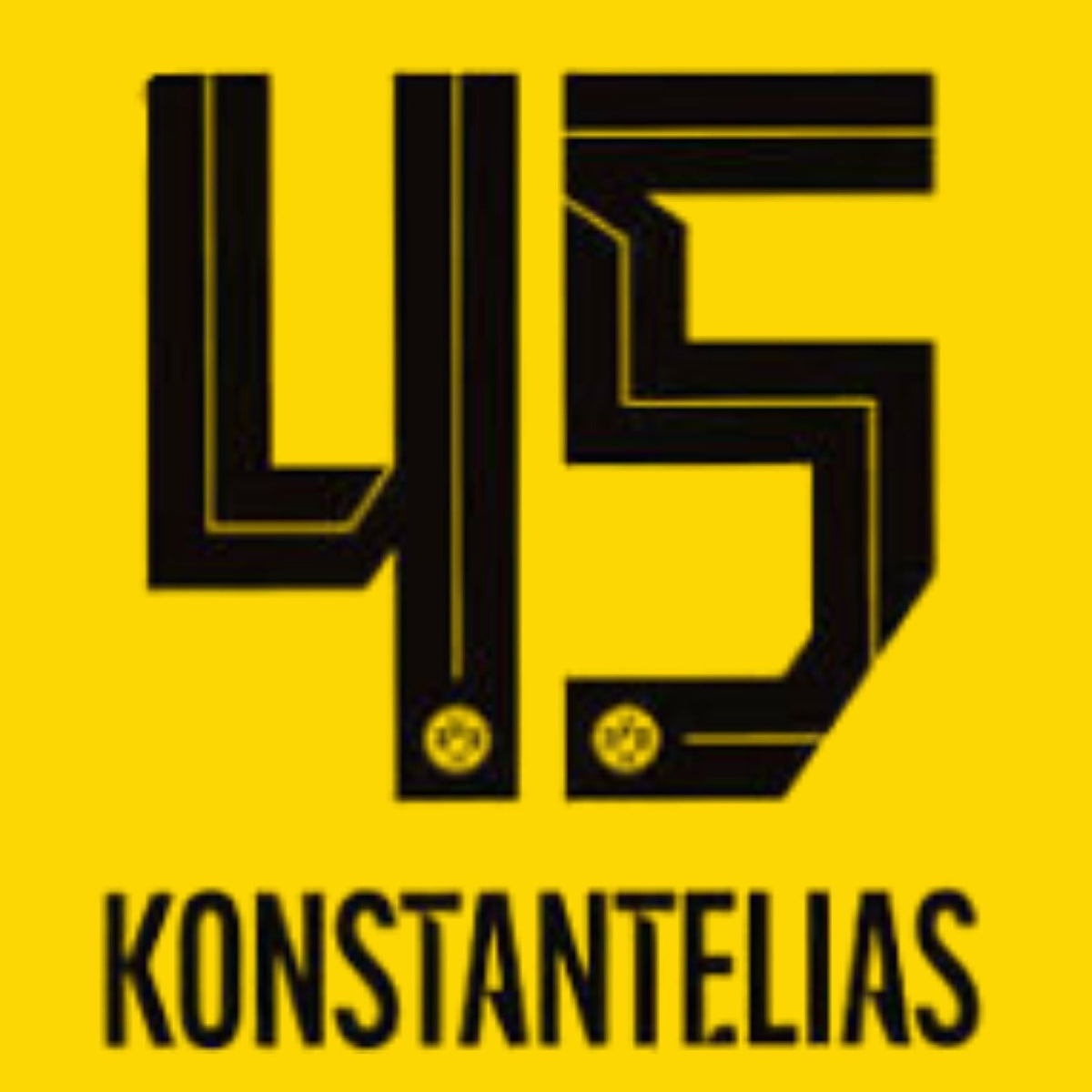 Original Trikot - Flock BVB BORUSSIA DORTMUND Home 26 / 27 - #45 KONSTANTELIAS - sportiger.de