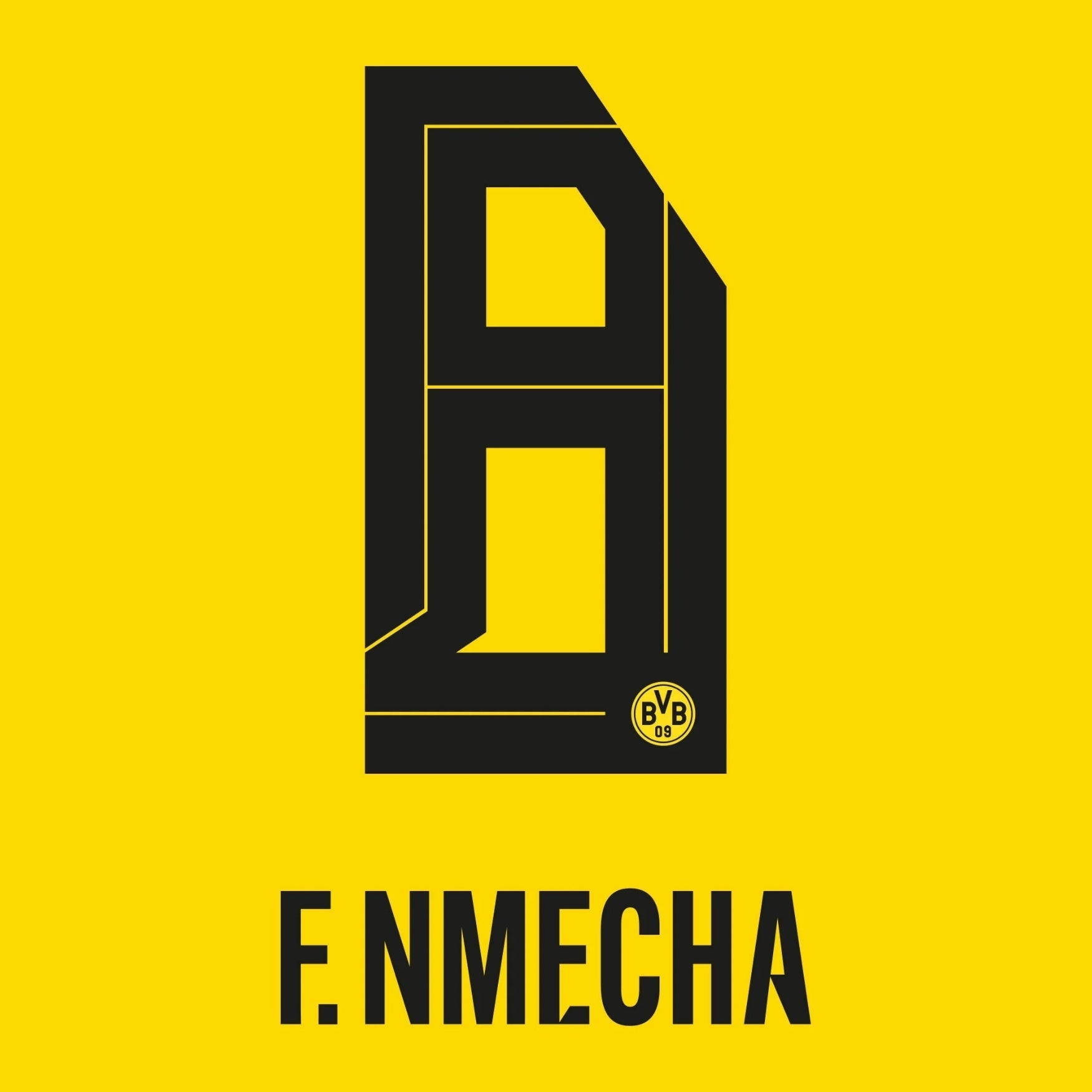 Original Trikot - Flock BVB BORUSSIA DORTMUND Home 26 / 27 - 8 F. NMECHA - sportiger.de