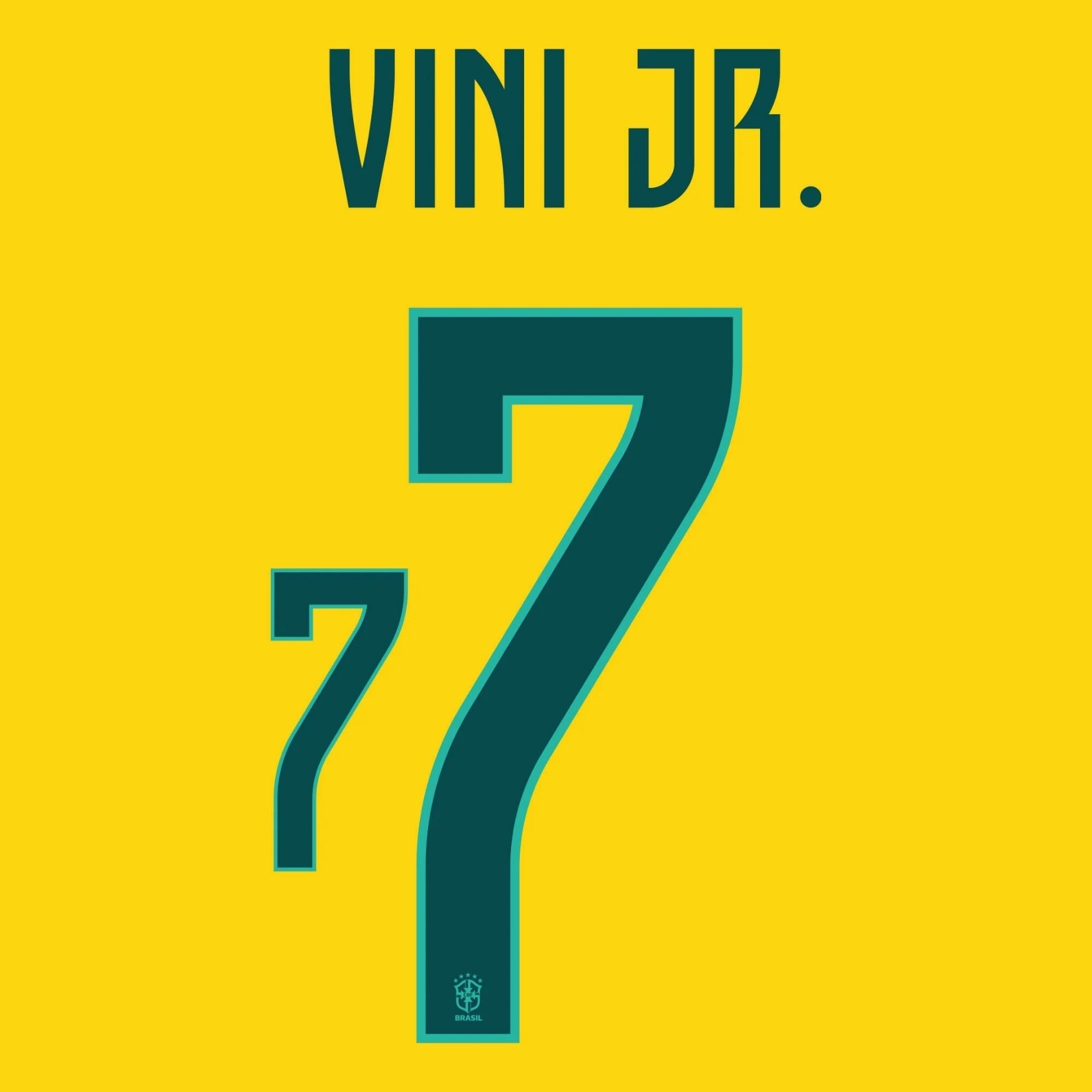 Original Trikot - Flock CBF BRASILIEN Home WM 2026 - 7 VINI JR. - sportiger.de