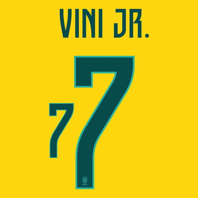 Original Trikot - Flock CBF BRASILIEN Home WM 2026 - 7 VINI JR. - sportiger.de