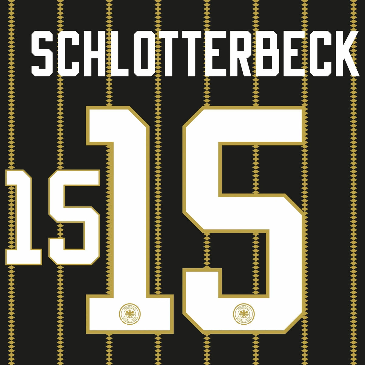Original Trikot - Flock DFB DEUTSCHLAND 3rd 2026 - #15 SCHLOTTERBECK - sportiger.de