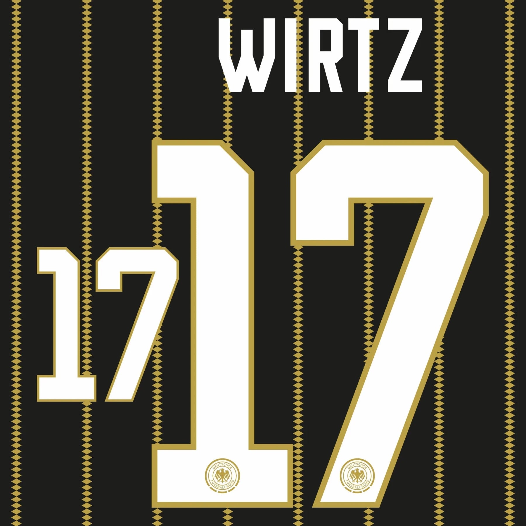 Original Trikot - Flock DFB DEUTSCHLAND 3rd 2026 - #17 WIRTZ - sportiger.de