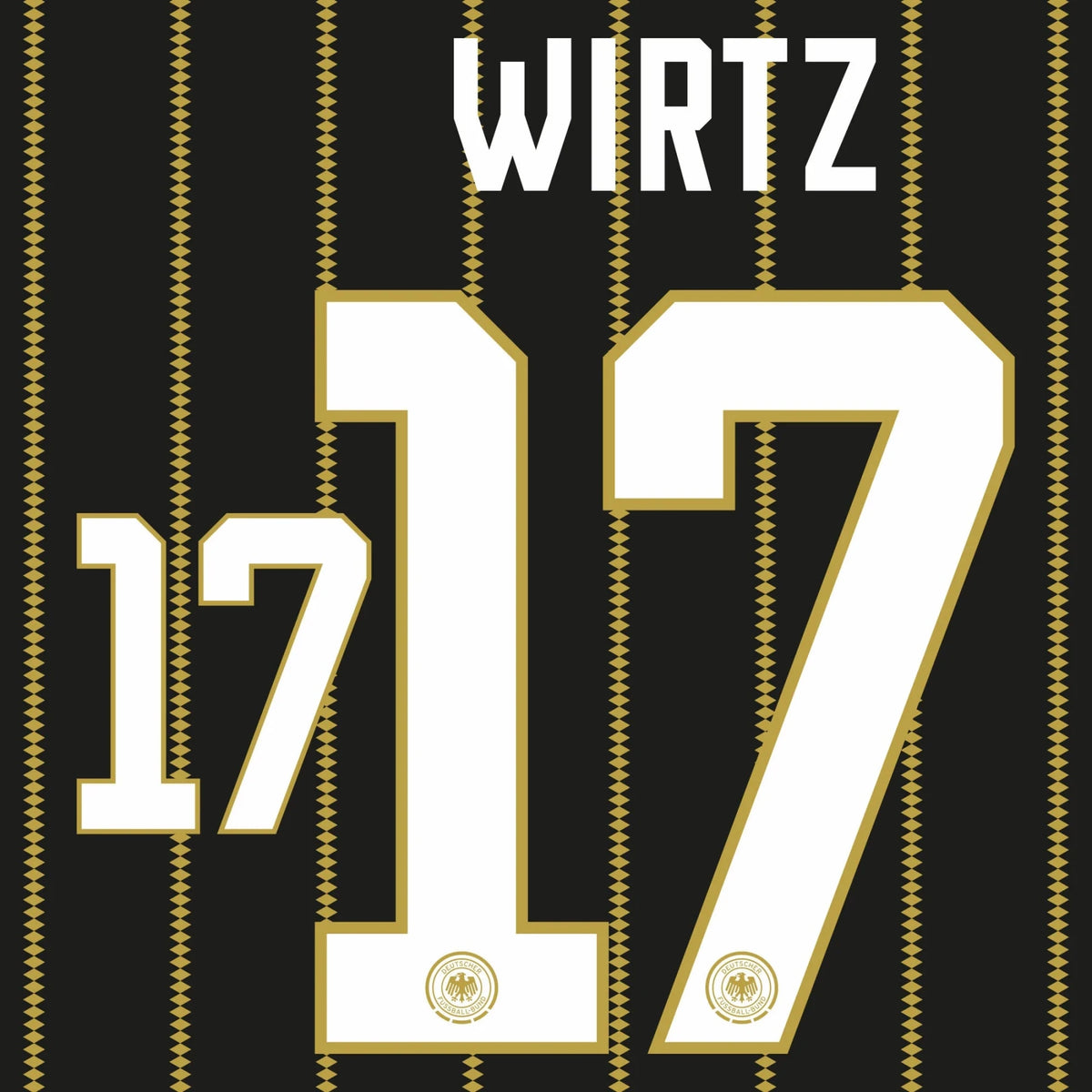 Original Trikot - Flock DFB DEUTSCHLAND 3rd 2026 - #17 WIRTZ - sportiger.de