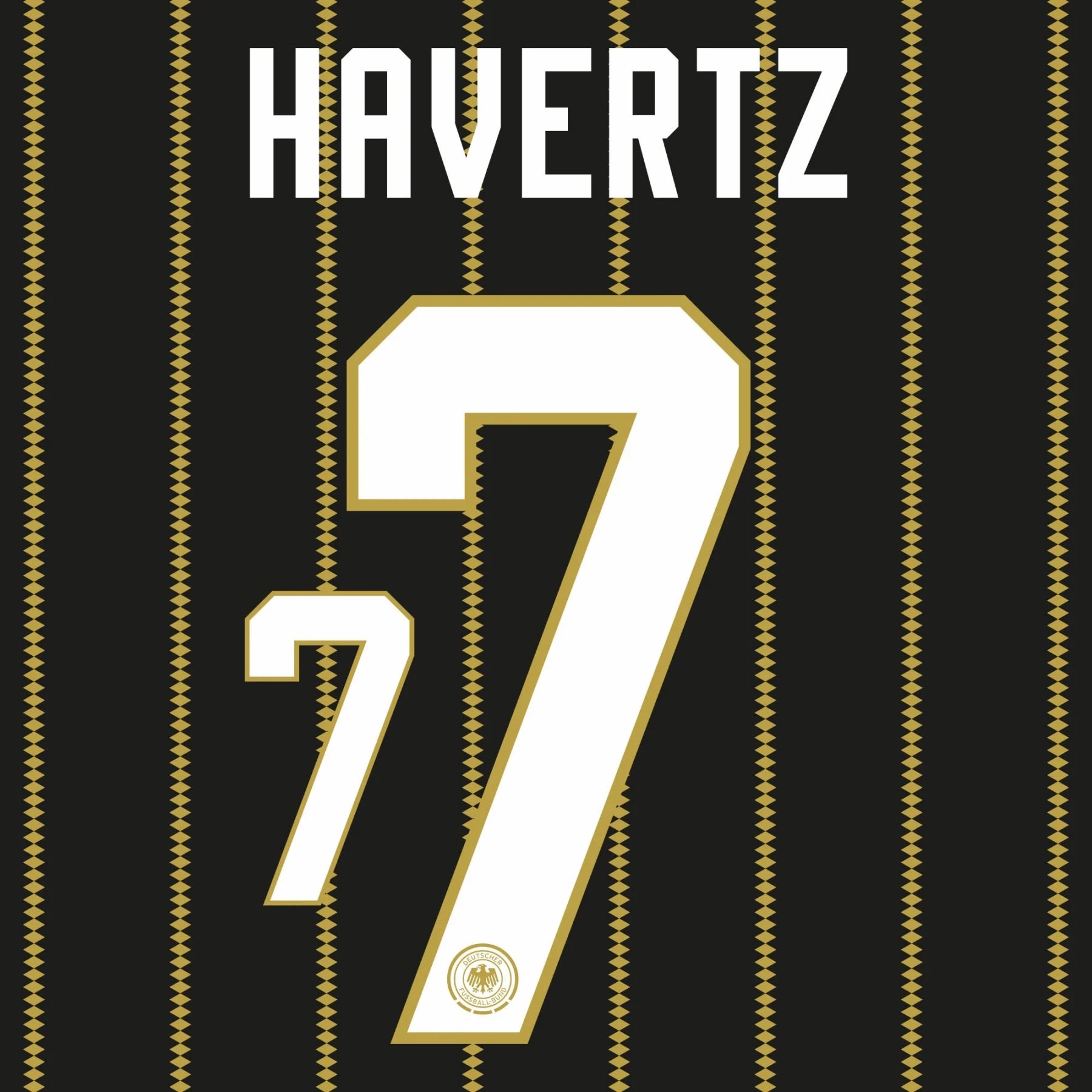 Original Trikot - Flock DFB DEUTSCHLAND 3rd 2026 - #7 HAVERTZ - sportiger.de