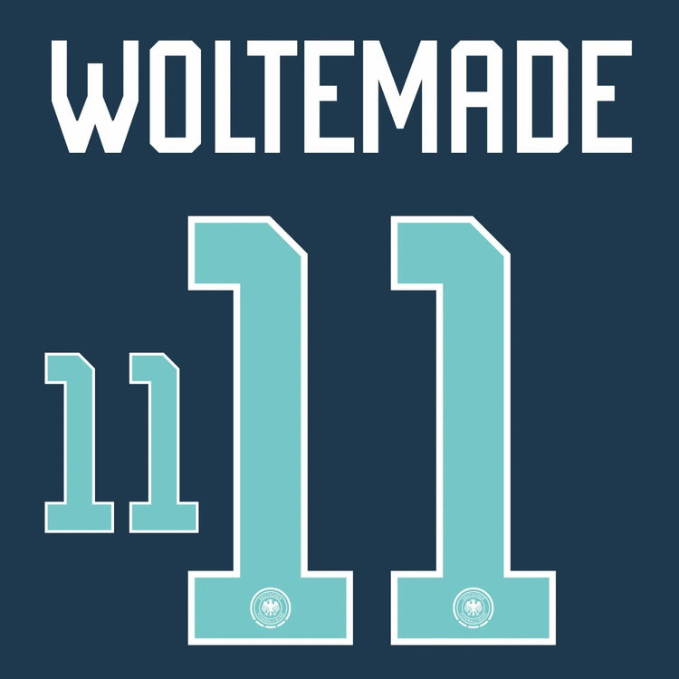 Original Trikot - Flock DFB DEUTSCHLAND Away WM 2026 - 11 WOLTEMADE - sportiger.de