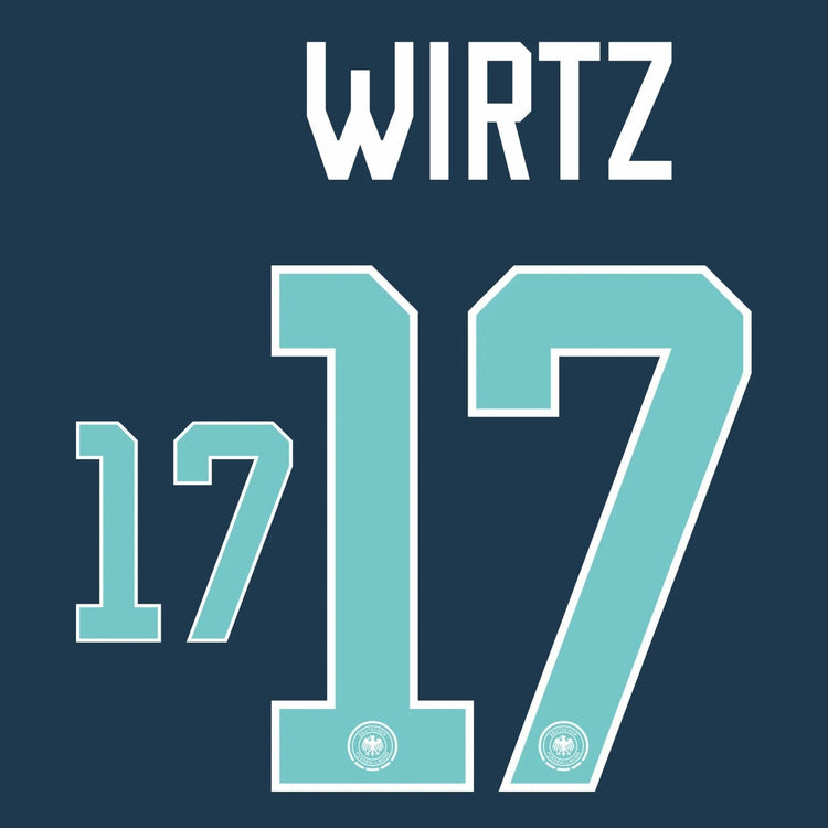 Original Trikot - Flock DFB DEUTSCHLAND Away WM 2026 - 17 WIRTZ - sportiger.de
