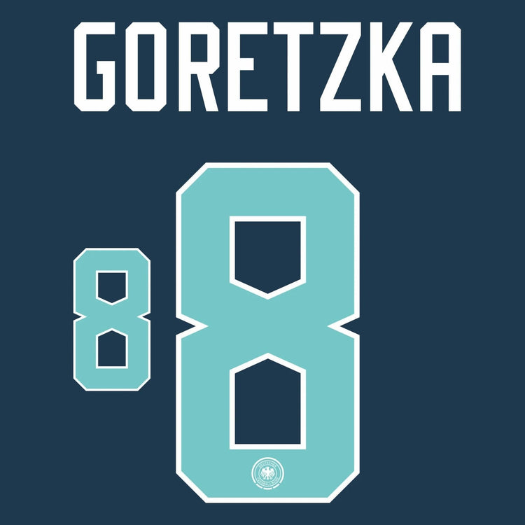 Original Trikot - Flock DFB DEUTSCHLAND Away WM 2026 - 8 GORETZKA - sportiger.de