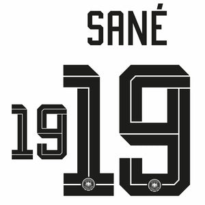 Original Trikot - Flock DFB DEUTSCHLAND Home WM 2026 - 19 SANÉ - sportiger.de
