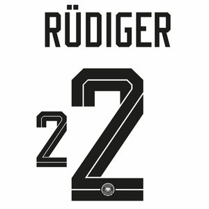 Original Trikot - Flock DFB DEUTSCHLAND Home WM 2026 - 2 RÜDIGER - sportiger.de