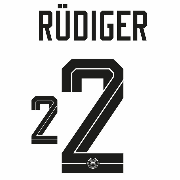 Original Trikot - Flock DFB DEUTSCHLAND Home WM 2026 - 2 RÜDIGER - sportiger.de