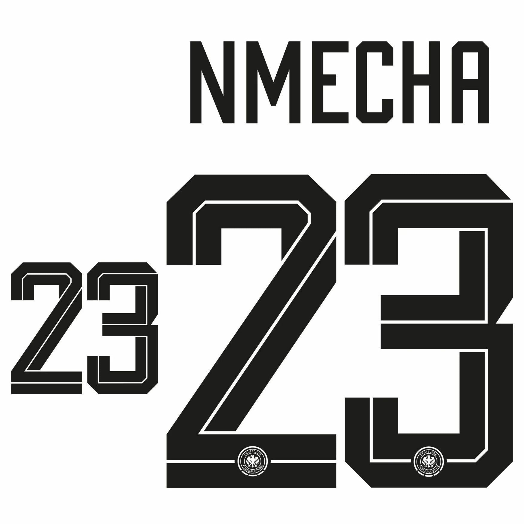 Original Trikot - Flock DFB DEUTSCHLAND Home WM 2026 - 23 NMECHA - sportiger.de